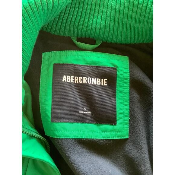 Abercrombie & Fitch Women's Kelly Green Hooded Jacket  Sz S - Picture 4 of 4